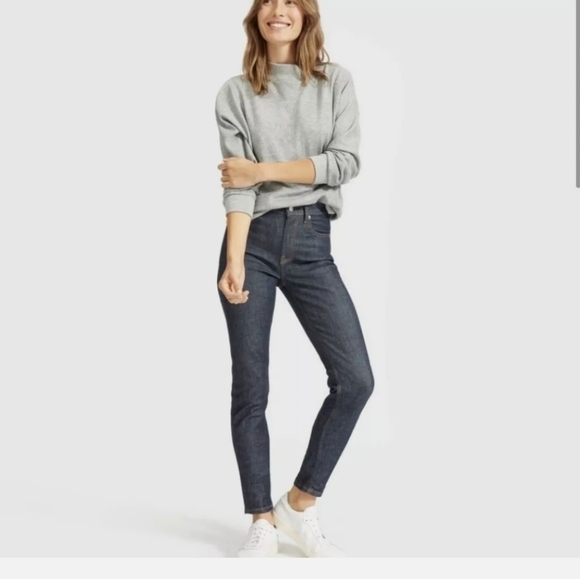 Everlane Darkwash Ankle Skinny Jeans Size 24 New without tags - Picture 1 of 15